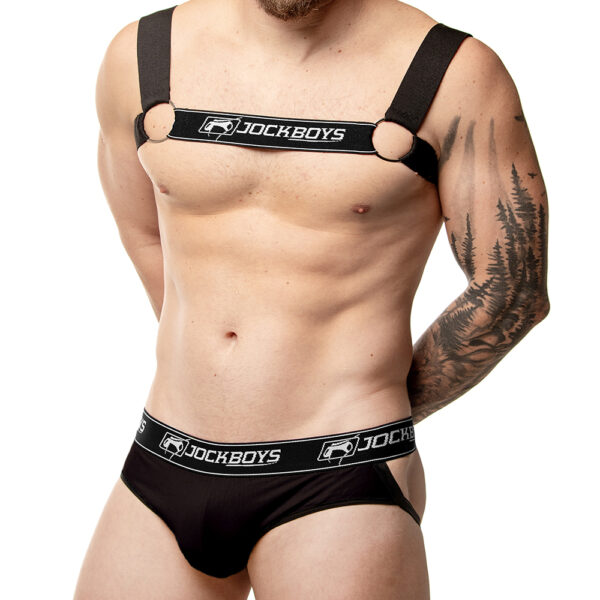 Kit Harness & Jockstrap – Preto
