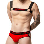 Kit Harness & Jockstrap – Vermelho