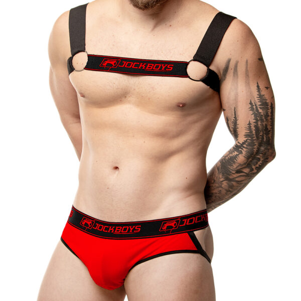 Kit Harness & Jockstrap – Vermelho