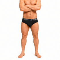 Cueca Slip de Poliamida Preta