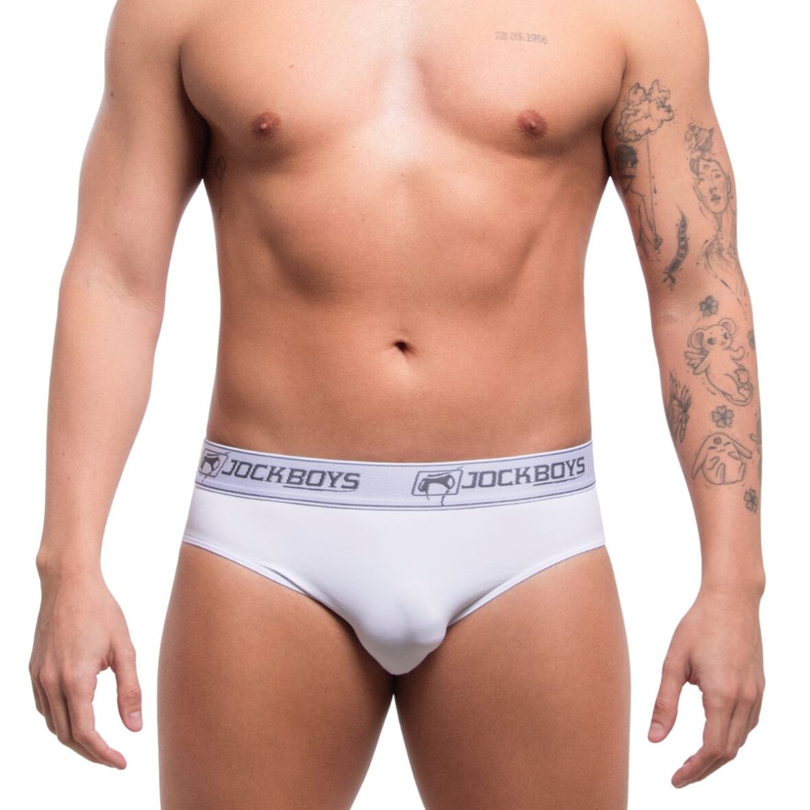 Cueca Slip Microfibra de Poliamida Branca (1)