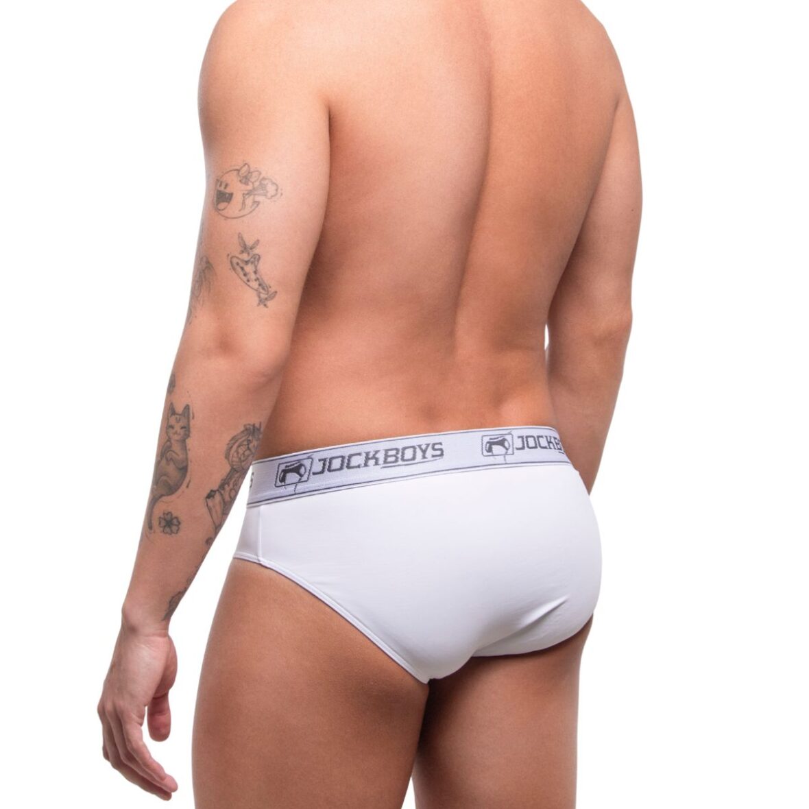 Cueca Slip Microfibra de Poliamida Branca (3)
