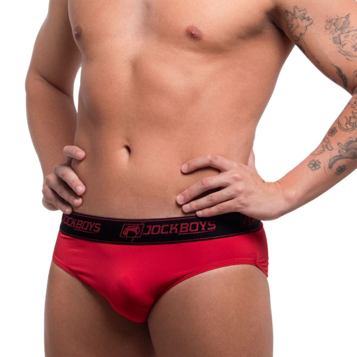 Cueca Slip Microfibra de Poliamida Vermelha (4)