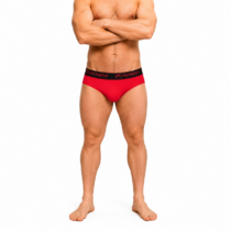 Cueca Slip de Poliamida Vermelha