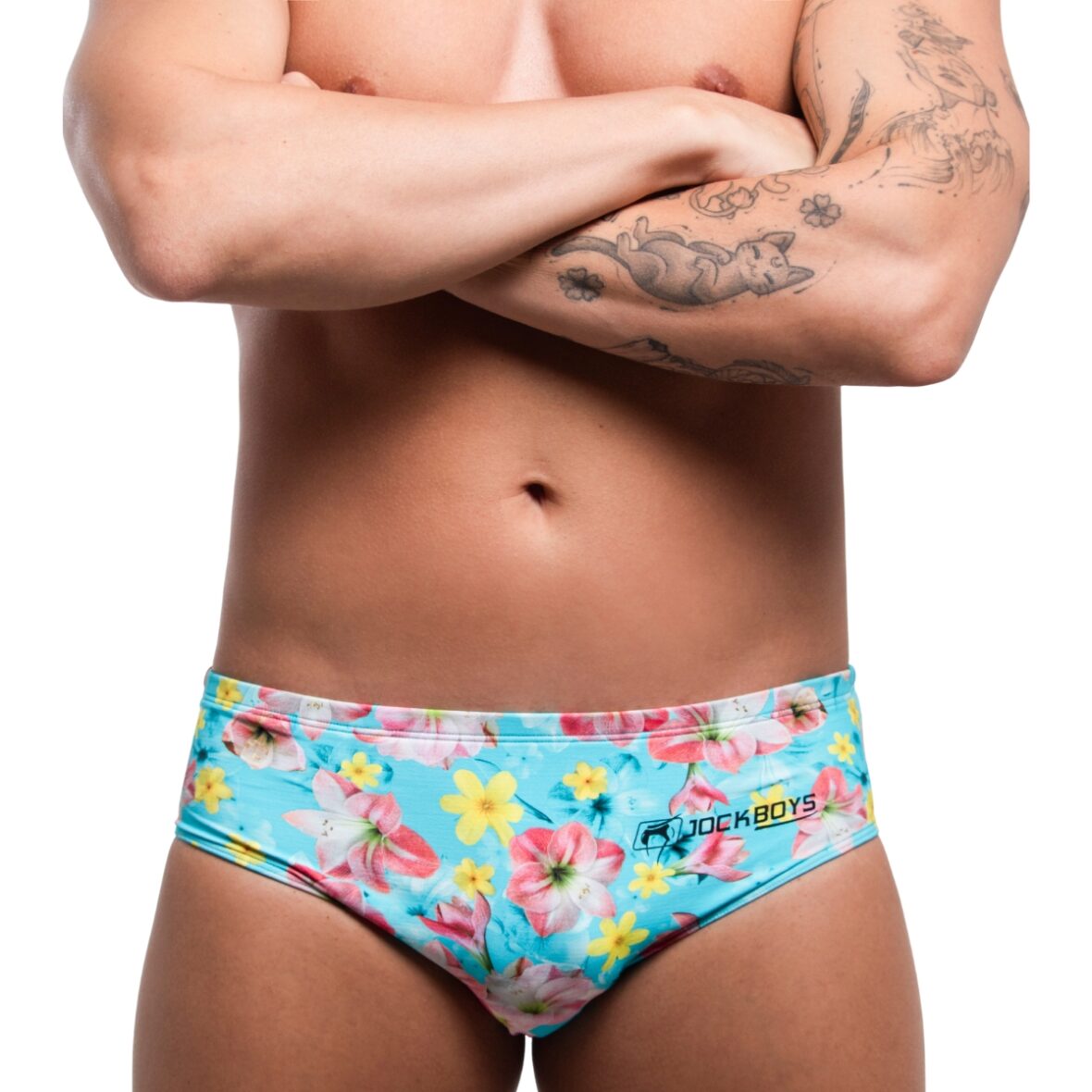 Sunga Masculina Floral Azul