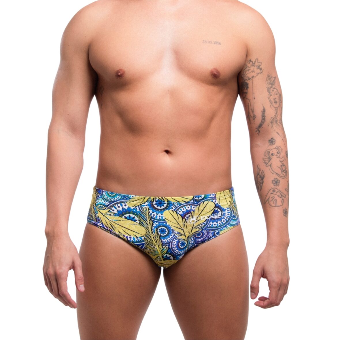 Sunga Masculina Estampa Mediterrânea Frente
