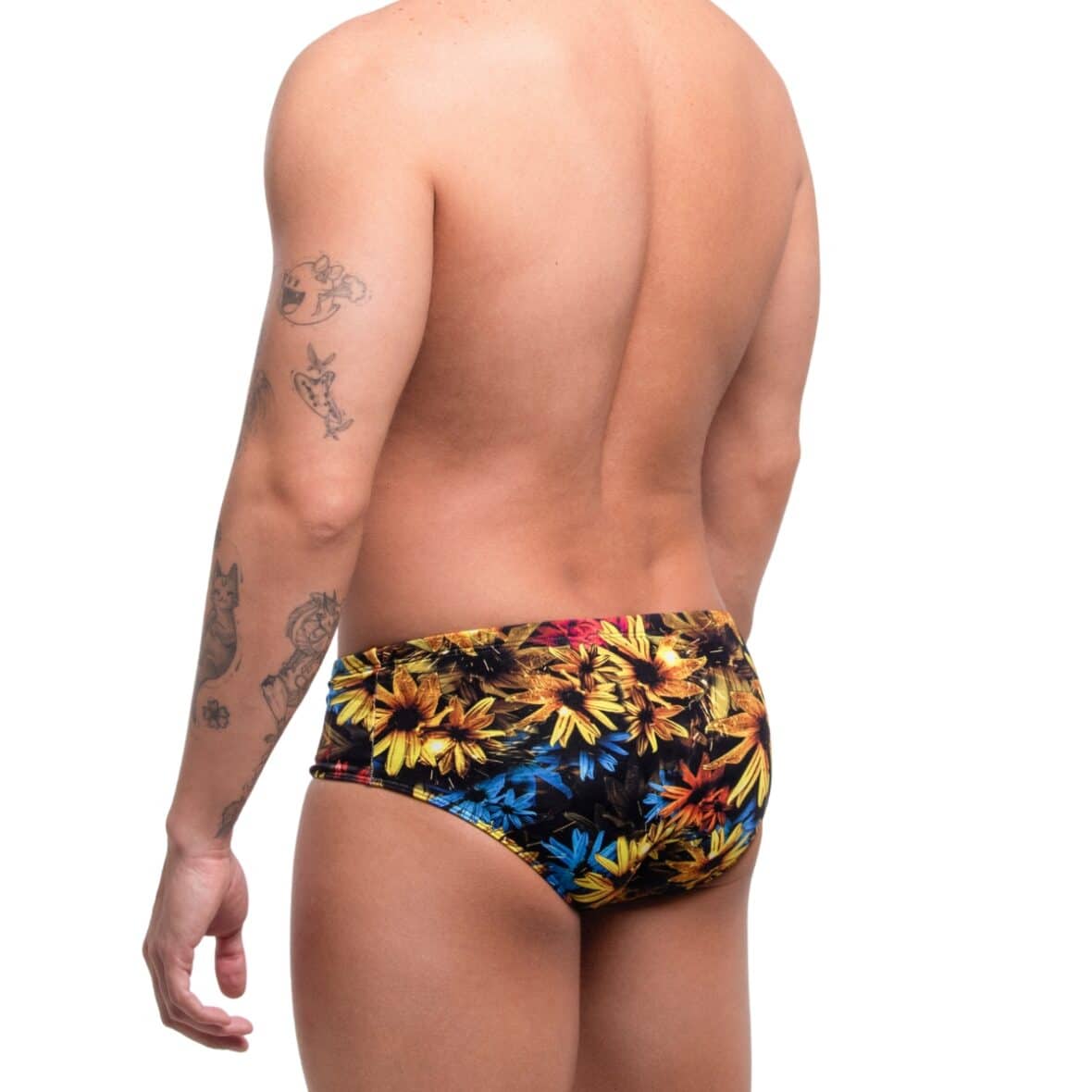 Sunga Masculina Floral Tropical Lateral