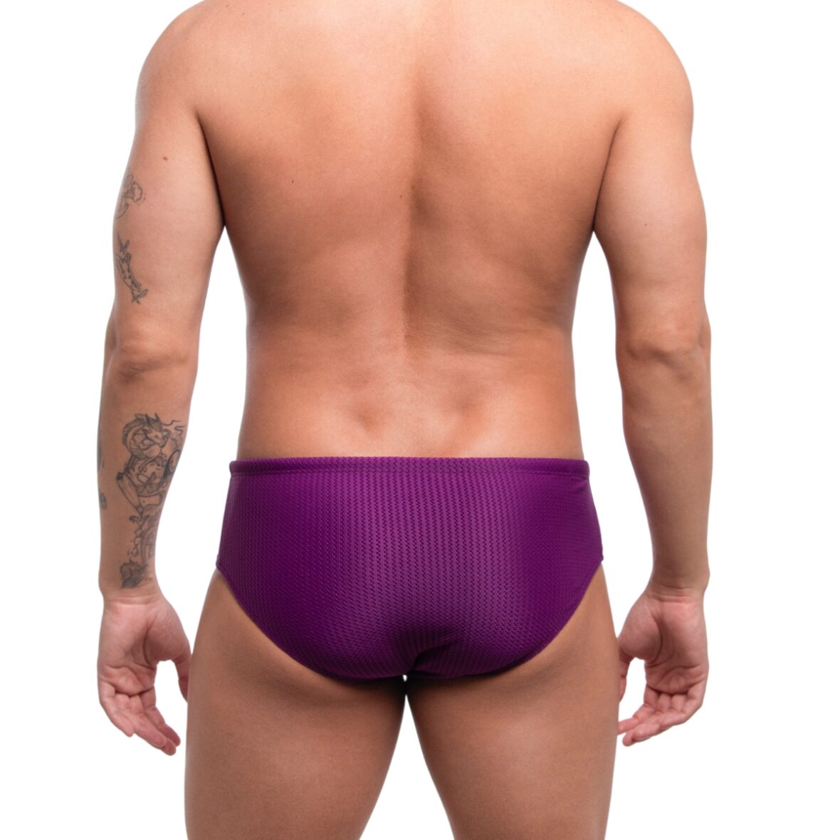 Sunga Masculina Roxa Texturizada Costas